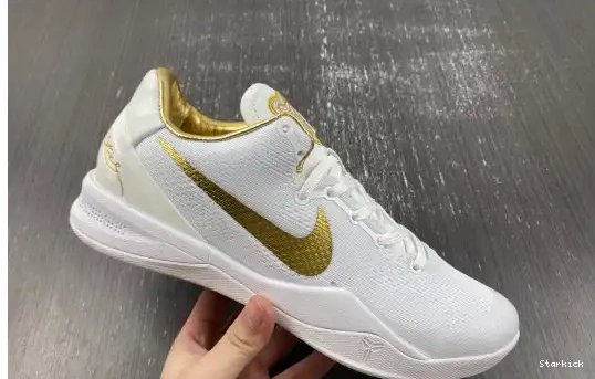 FV6325-100  Kobe 8 Protro White Golden Nike 0703